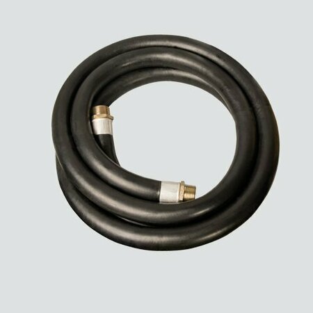 APACHE MILLS Hose Assembly MPT, 15 ft L, 60 psi Pressure, Nitrile Butadiene Rubber, Black 98108490